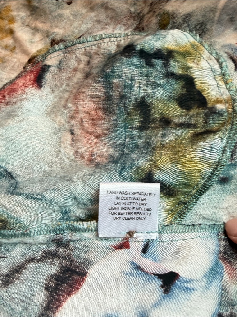 SHANA Multicolor Abstract Button-Front Top M - Picture 8 of 9